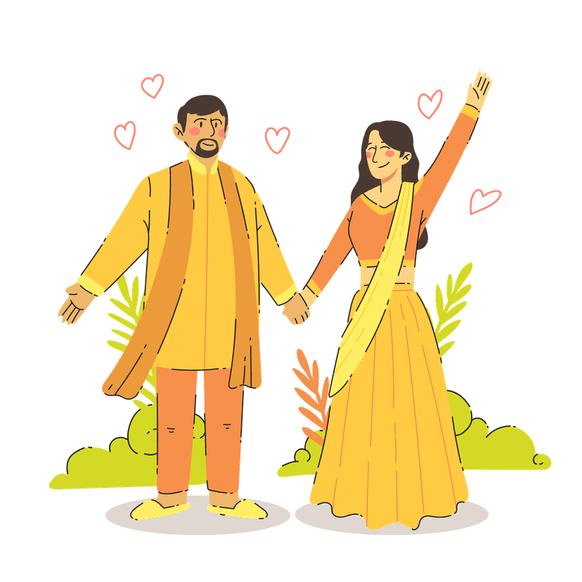 Happy couple celebrating