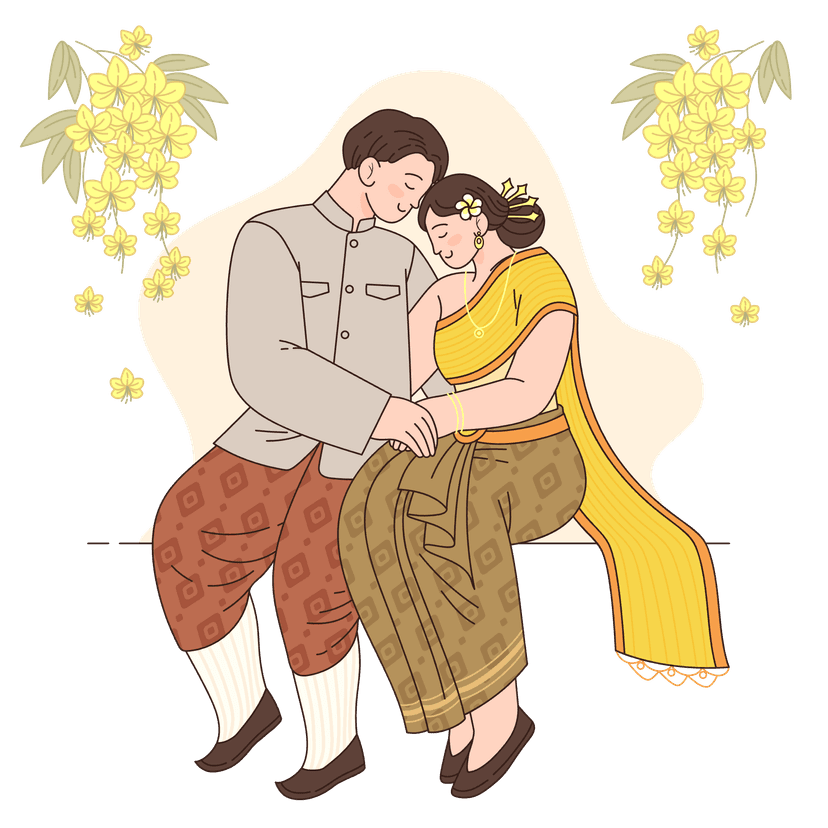 Couple together